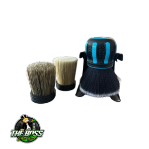 kit 3 brochas grandes intercambiables con soporte